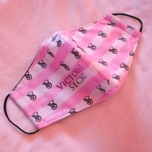 Pink VS Mask Victoria Secret Stripe